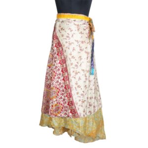 Vintage Silk Magic Wrap Skirt SW1597