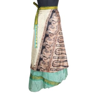 Vintage Silk Magic Wrap Skirt SW1604