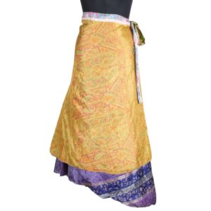 Vintage Silk Magic Wrap Skirt SW1605