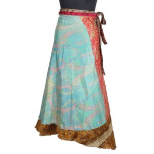 Vintage Silk Magic Wrap Skirt SW1606