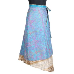 Vintage Silk Magic Wrap Skirt SW1607