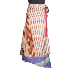Vintage Silk Magic Wrap Skirt SW1608
