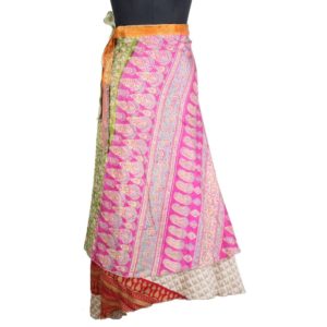 Vintage Silk Magic Wrap Skirt SW1609