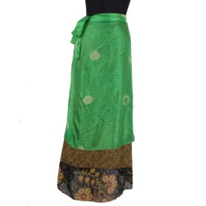 Vintage Silk Magic Wrap Skirt SW161