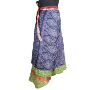 Vintage Silk Magic Wrap Skirt SW1610