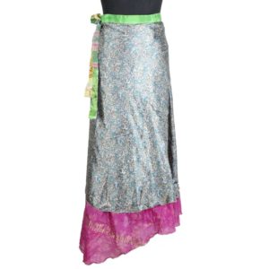 Vintage Silk Magic Wrap Skirt SW1611