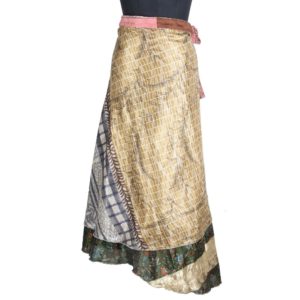 Vintage Silk Magic Wrap Skirt SW1612