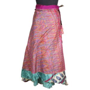 Vintage Silk Magic Wrap Skirt SW1613