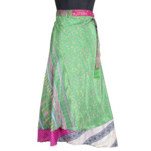 Vintage Silk Magic Wrap Skirt SW1619