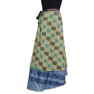 Vintage Silk Magic Wrap Skirt SW162