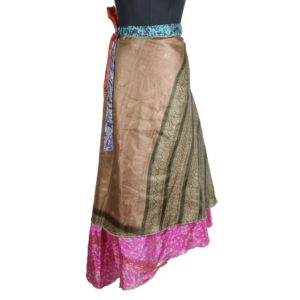 Vintage Silk Magic Wrap Skirt SW1622