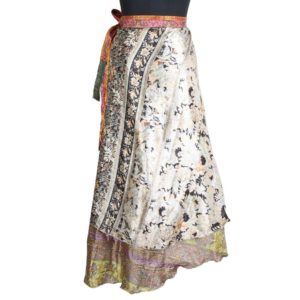 Vintage Silk Magic Wrap Skirt SW1625