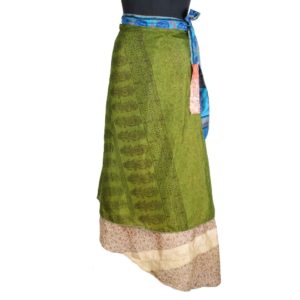 Vintage Silk Magic Wrap Skirt SW1626