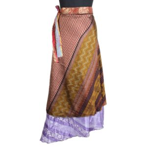 Vintage Silk Magic Wrap Skirt SW1634