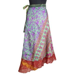 Vintage Silk Magic Wrap Skirt SW1635