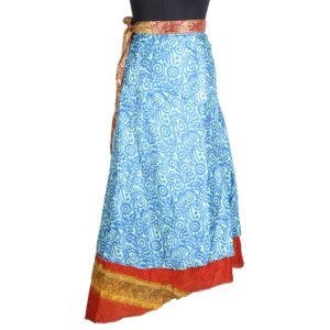Vintage Silk Magic Wrap Skirt SW1636