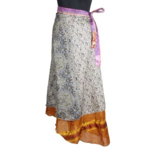 Vintage Silk Magic Wrap Skirt SW1637
