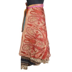 Vintage Silk Magic Wrap Skirt SW1638