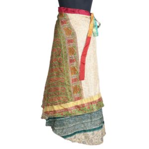 Vintage Silk Magic Wrap Skirt SW1639