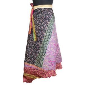 Vintage Silk Magic Wrap Skirt SW1640