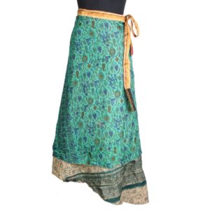 Vintage Silk Magic Wrap Skirt SW1641