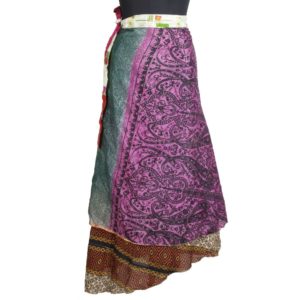 Vintage Silk Magic Wrap Skirt SW1643