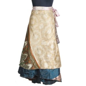 Vintage Silk Magic Wrap Skirt SW1644
