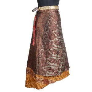 Vintage Silk Magic Wrap Skirt SW1647