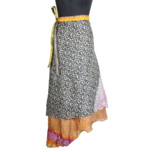 Vintage Silk Magic Wrap Skirt SW1648