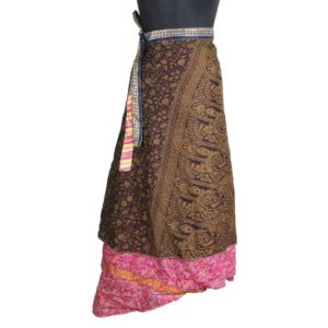 Vintage Silk Magic Wrap Skirt SW1649