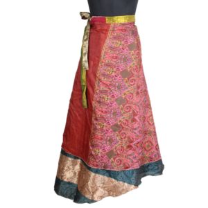 Vintage Silk Magic Wrap Skirt SW1650