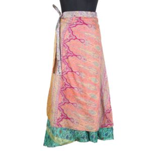 Vintage Silk Magic Wrap Skirt SW1666