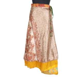 Vintage Silk Magic Wrap Skirt SW1667