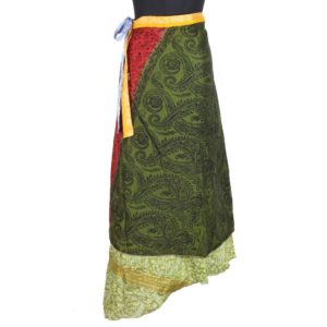 Vintage Silk Magic Wrap Skirt SW1672