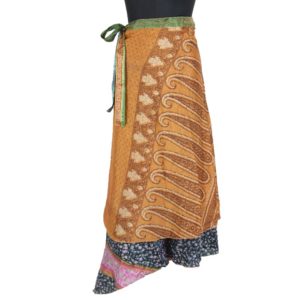 Vintage Silk Magic Wrap Skirt SW1673