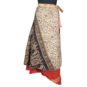 Vintage Silk Magic Wrap Skirt SW1674