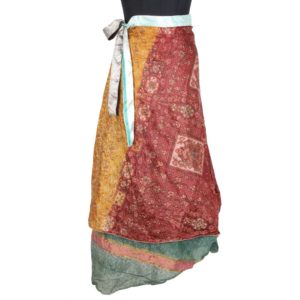 Vintage Silk Magic Wrap Skirt SW1676