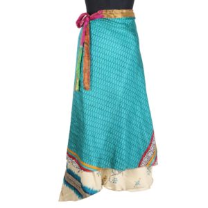 Vintage Silk Magic Wrap Skirt SW1678