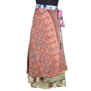Vintage Silk Magic Wrap Skirt SW1679