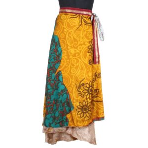 Vintage Silk Magic Wrap Skirt SW1681
