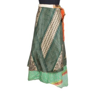Vintage Silk Magic Wrap Skirt SW1682