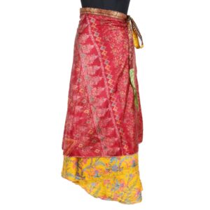 Vintage Silk Magic Wrap Skirt SW1683