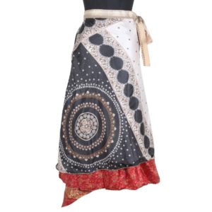 Vintage Silk Magic Wrap Skirt SW1684