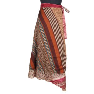Vintage Silk Magic Wrap Skirt SW1685