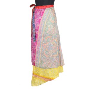 Vintage Silk Magic Wrap Skirt SW1687