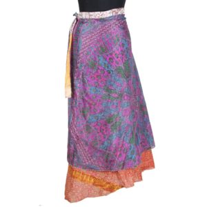 Vintage Silk Magic Wrap Skirt SW1688