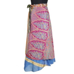 Vintage Silk Magic Wrap Skirt SW1689
