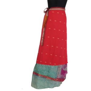 Vintage Silk Magic Wrap Skirt SW169