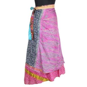 Vintage Silk Magic Wrap Skirt SW1690