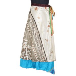 Vintage Silk Magic Wrap Skirt SW1691